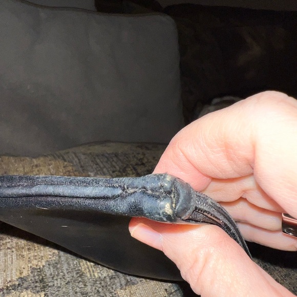 Coach Black Leather Wristlet with Silver Hardware - Picture 7 of 10